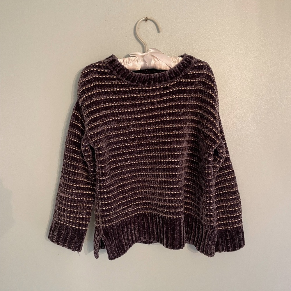 Zara Fancy Collection Chenille Sweater